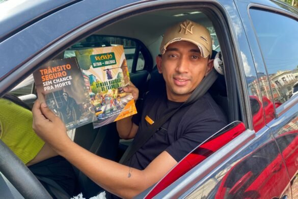 Equipes trabalham na conscientização de motoristas e pedestres. Foto: Divulgação/ Detran-AM